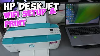 How To Do WiFi Setup of HP Deskjet 3700 Series AllInOne Printer Using Computer Laptop amp Print [upl. by Laenaj274]