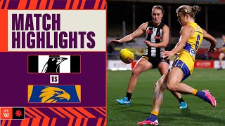 Collingwood v West Coast Eagles Highlights  Week Four 2024  AFLW [upl. by Nyrac]