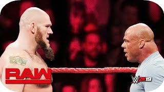 FULL MATCH  Lars Sullivan vs Kurt Angle  Raw April 19 2019  Ep 19 [upl. by Arriaes]