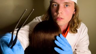 ASMR Lice Check amp Removal scalp exam ear to ear doctor roleplay whispering [upl. by Janiuszck133]