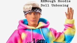 Barbie the movie collectible Doll Ryan Gosling  Ken Wearing “I Am Kenough” Hoodie Unboxing [upl. by Eiuqcaj]