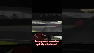 Punted car gets immediate revenge at Le Mans iRacing shorts [upl. by Wilterdink]