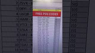 85 free psn codes psn freepsncodes [upl. by Ware]