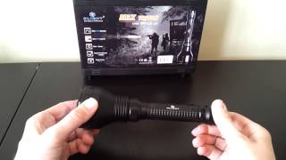 Olight M3X XML2 2x185003xCR123A 2x186504xCR123A flashlight review by selfbuilt [upl. by Kissel]