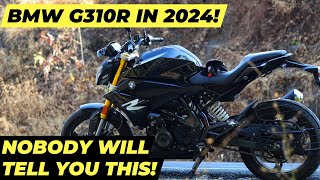 BMW G310R IN 2024 NOBODY WILL TELL YOU THIS BRAKES ENGINE MILEAGE BMW G310R COSMIC BLACK 2 [upl. by Ilbert]