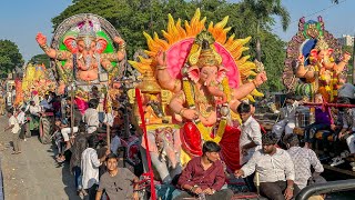 Big Ganpati Shobha Yatra  Ganesh Nimajjanam in tank Bund  Ganesh immersion 2024  Ganesh visarjan [upl. by Cassidy293]