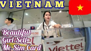 Beautiful Vietnamese Girl Sell Me Sim Card🇻🇳 vietnamtravel [upl. by Sams]