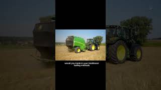 John Deere bailers agriculturemachinery hay forage shorts short Huytronix [upl. by Ainavi]