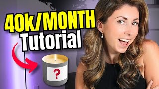 How To Make 40KMonth With Custom Candles Print on Demand 2024 Full Tutorial [upl. by Ellered197]