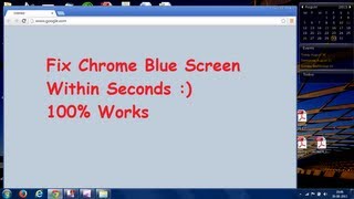 Google Chrome Blue Screen Fix  Quick amp 100 Working [upl. by Gustie754]