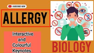 Allergy Class12 BiologyAll information about AllergyInteractive and beautiful Keynotes [upl. by Merwin]