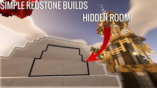 Minecraft 4 Simple Redstone Builds [upl. by Aihsenyt672]