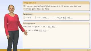 Nombres réels  partie 1  nombres rationnels [upl. by Klusek]