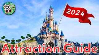 Disneyland Paris Park ATTRACTION GUIDE  2024  All Rides amp Shows  Paris FRANCE [upl. by Lilhak242]