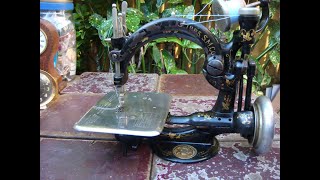 Old Vintage Antique Sewing Machine Wilcox Willcox amp Gibbs For Restoration Video [upl. by Kinelski]