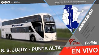 🔴 En VIVO  S S de JUJUY  PUNTA ALTA  Simulación ETS2  Servicio Real Andesmar [upl. by Saihtam]