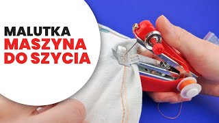 MINI MASZYNA DO SZYCIA Ręczna  Handheld SEWING MACHINE TEST [upl. by Nilkoorb731]