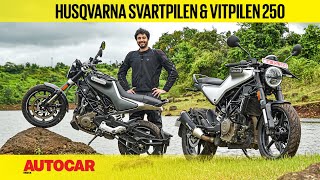 Husqvarna Svartpilen 250 amp Vitpilen 250 review The sweet duo from Sweden First Ride Autocar India [upl. by Veron227]