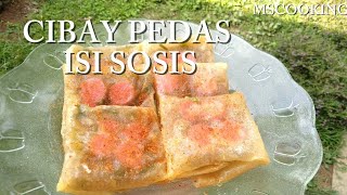 RESEP CIBAY PEDAS ISI SOSIS ENAK WAJIB COBA [upl. by Izy954]