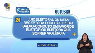 Juiz Eleitoral poderá expedir salvoconduto a partir do dia 2410 [upl. by Jasmina]