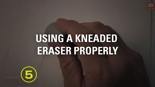 How to Use a Kneaded Eraser Properly Must Have Skills 3 [upl. by Soinski]