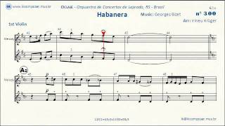 Habanera  Carmen Georges Bizet  1st Violin [upl. by Einneb40]