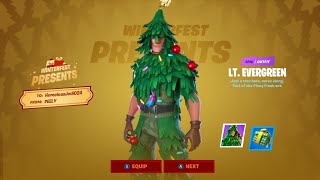 Opening All 14 Presents In One Video by HomelessJedi024 Winterfest Fortnite Chapter 2 Season 1 [upl. by Oruasi]