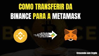 ✅Como transferir da binance para a metamask [upl. by Lemaj756]