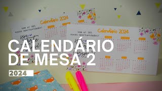 Calendário de mesa 2  2024 [upl. by Woodcock]