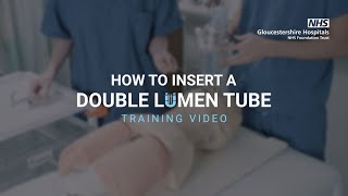 Double Lumen Tube Training Video [upl. by Accalia]