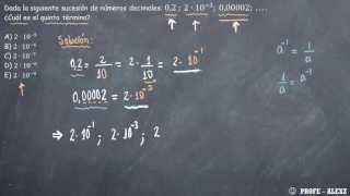 sucesiones numericas 112  notacion cientifica [upl. by Ennairac]