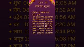 Today shubh muhurat Chogadiya choghadiya todaychoghadiya shubhmuhurattoday shorts ytshort [upl. by Pheni]