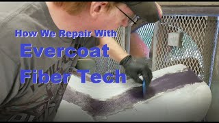 Autobody  How We Use Evercoat Fibertech In A Repair [upl. by Evers]