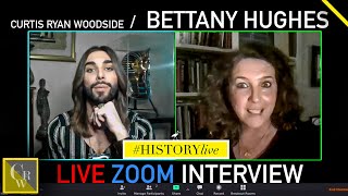 Bettany Hughes Live Interview with Curtis Ryan Woodside Aphrodite  other goddesses [upl. by Knarf]