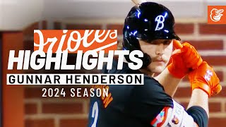 Gunnar Henderson 2024 Season Highlights  Silver Slugger Finalist  Baltimore Orioles [upl. by Mord]