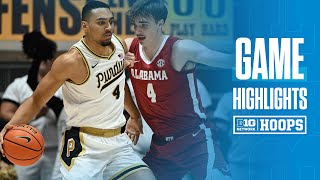 Alabama at Purdue  Highlights  Big Ten Mens Basketball  11152024 [upl. by Joella]