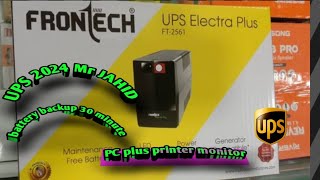 FRONTECH UPS FT2561 Electra Plus Unboxing amp Review  Frontech UPS Under Rs 1800 [upl. by Norraa]