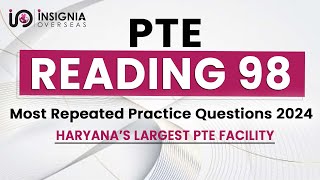 PTE READING  PTE READING MOCK TEST EXAM  PTE READING QUESTIONS insigniaoverseas ptereading [upl. by Xam]