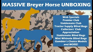 Massive Breyer Horse Unboxing Web Specials Premier Club Blind Bags and MORE [upl. by Fisher]