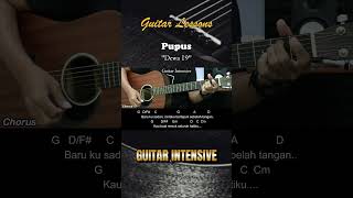 Pupus  Dewa 19  Tutorial Chord Gitar Mudah dan Lirik chordgitar [upl. by Gefen]