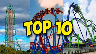 Top 10 BEST Roller Coasters at Six Flags Great Adventure 2024 [upl. by Manson]