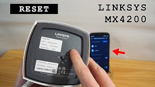 Linksys Velop AX4200 mesh WiFi 6 system • Reset remove node from network [upl. by Eynahpets]