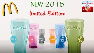 NEW 2015 McDonalds Coca Cola Glasses Coke around the World  Design [upl. by Haraj]