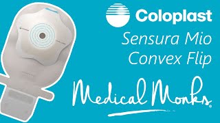 Product Demo Sensura Mio Convex Flip by Coloplast Ostomy Pouch  Medical Monks Education [upl. by Marka]