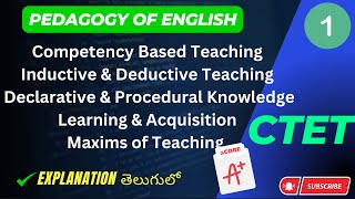 CTETPEDAGOGY OF ENGLISH VDO 1 [upl. by Graig]