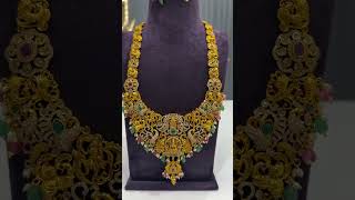 Very Beautiful Premium Quality Nakshi Long Haram Set Cost3499 to order 9542219550 [upl. by Ynnor]