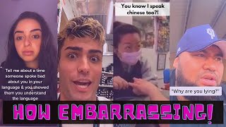 GETTING CAUGHT TALKING SMACK ABOUT SOMEONE IN A DIFFERENT LANGUAGE😳  STORY TIME TIKTOK COMPILATION😂 [upl. by Veronica]