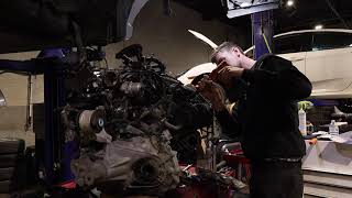 The CLEANEST 1992 Acura NSX engine removal for maintenance [upl. by Okika]