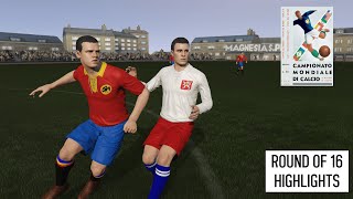 1934 World Cup Round of 16 Highlights Part 2  Historic Football Simulation [upl. by Stultz]