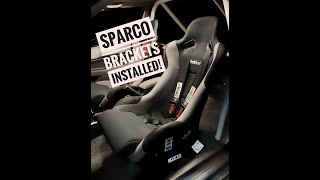 Sparco seat bracket install [upl. by Airlie]